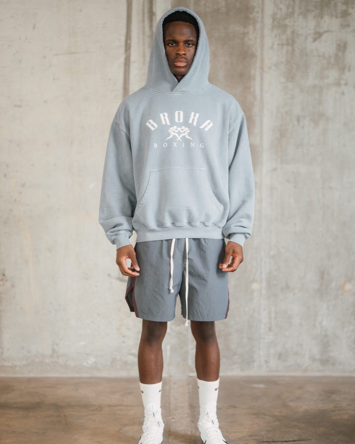 The Dunbridge Hoodie Broxa Blue Mens