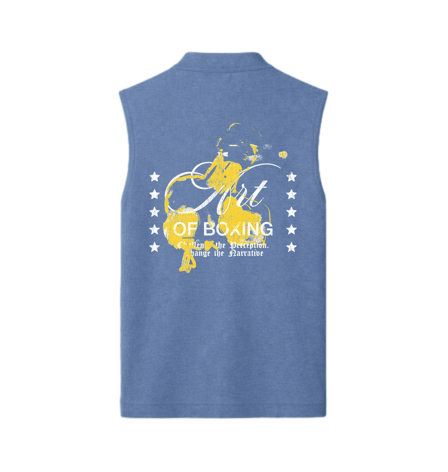 Wash Blue Vests Back