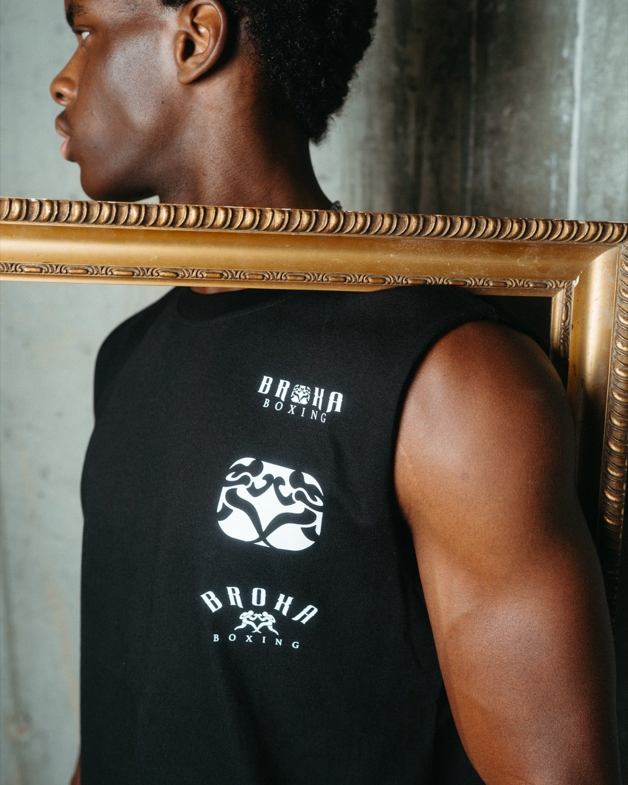 The Lambeth Sleeveless Tee Midnight Mens