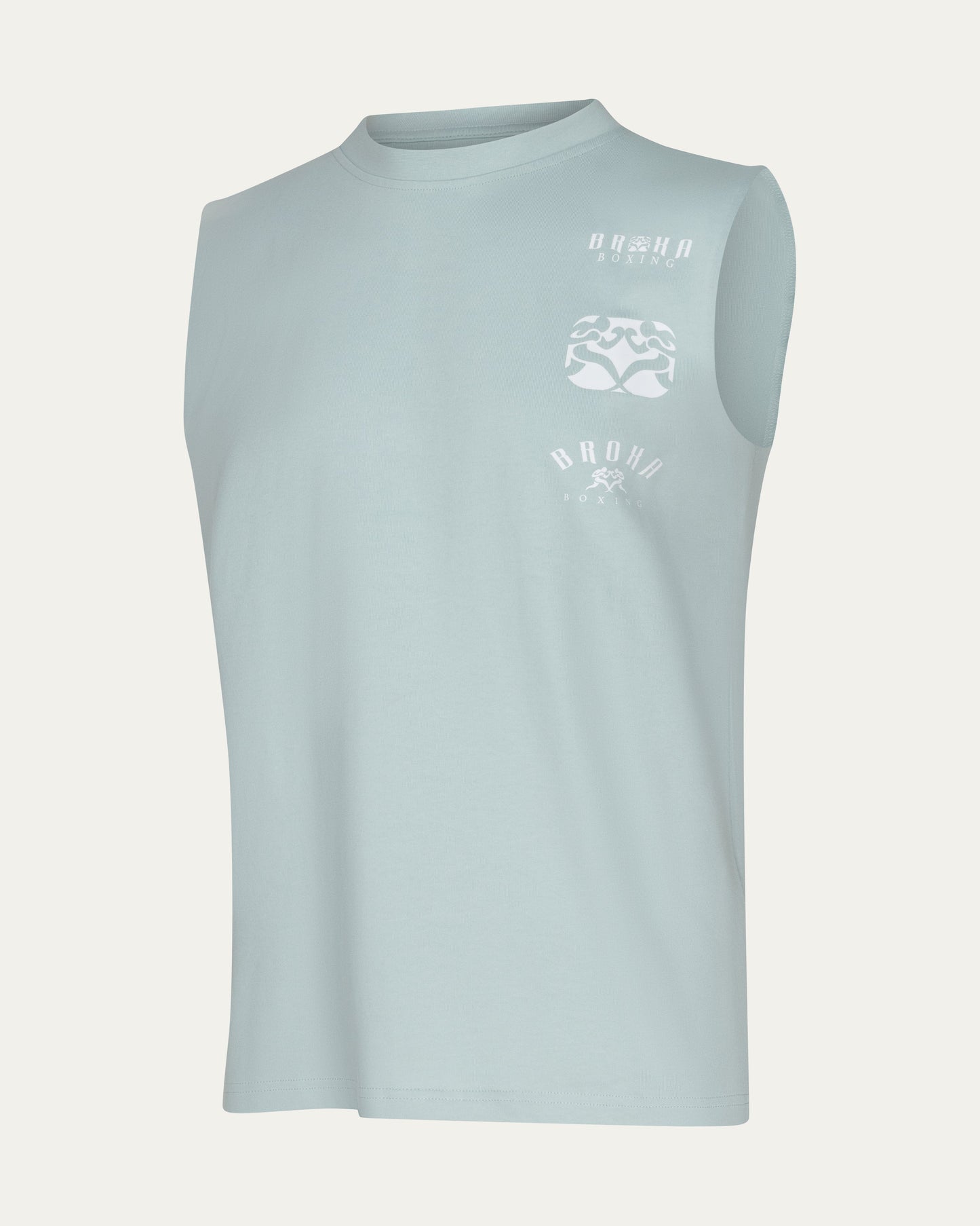 The Lambeth Sleeveless Tee Wash Blue Mens