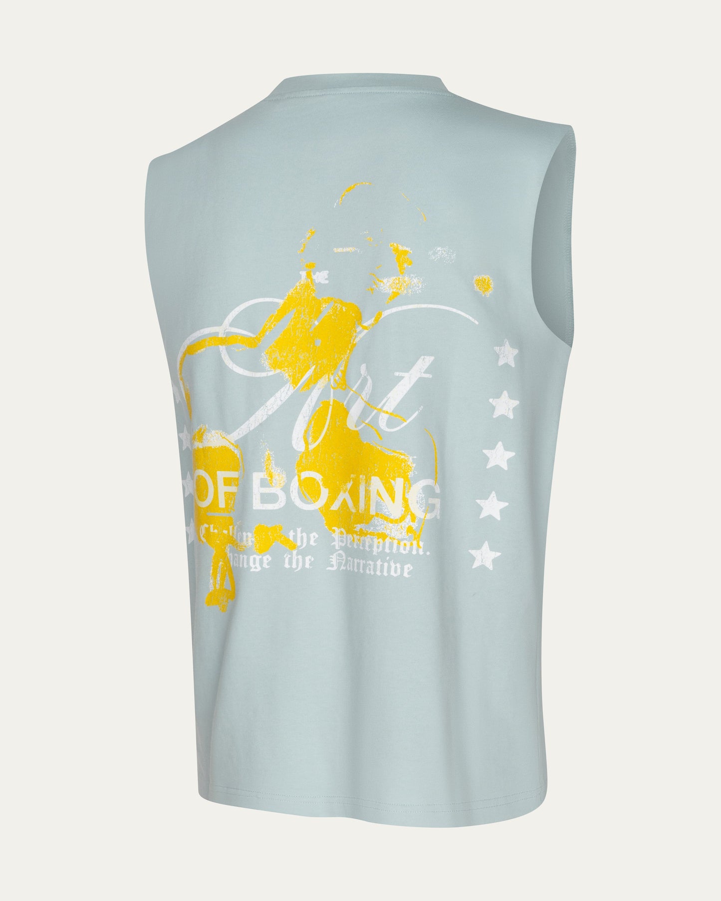 The Lambeth Sleeveless Tee Wash Blue Mens